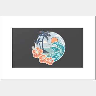 aesthetic summer sticker Posters and Art